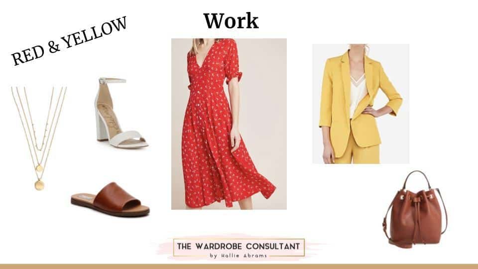 Red and yellow store outfit